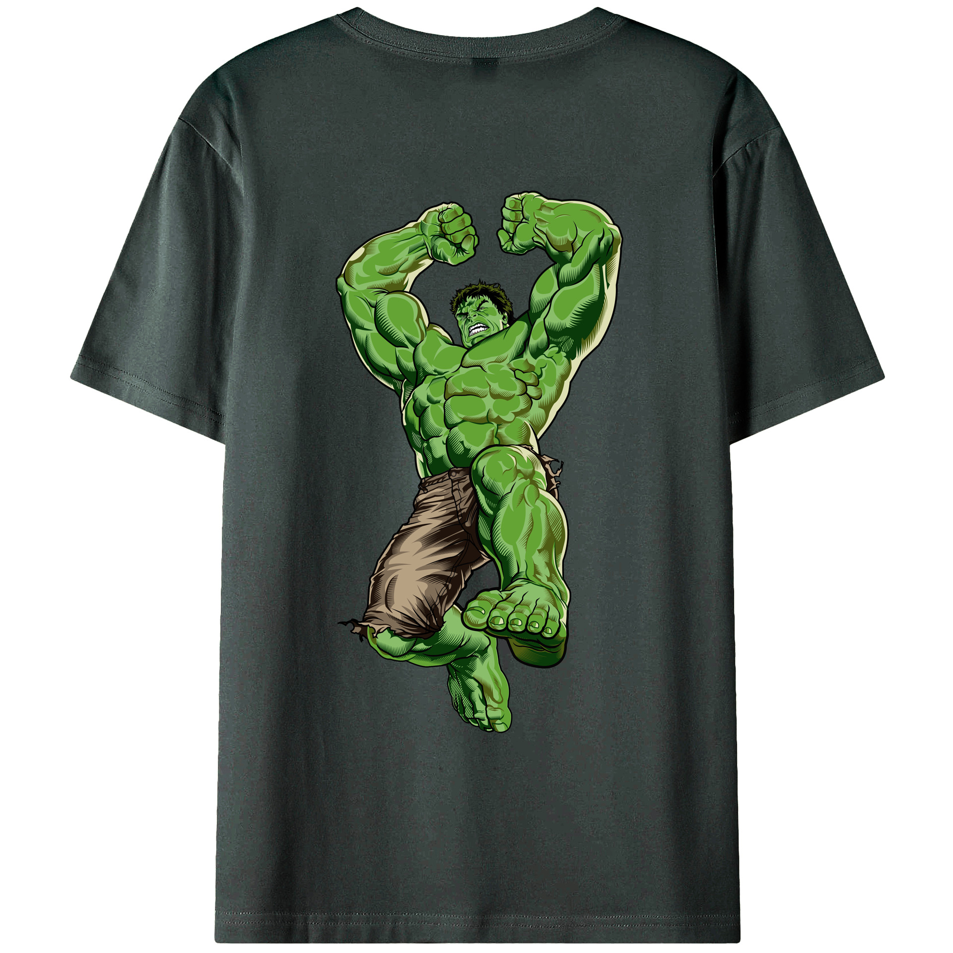 （画像用） アベンジャーズ The Avengers 綿100％ メンズ半袖Tシャツ（バックプリント） 通気性